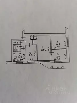 4-к кв. Воронежская область, Воронеж ул. Туполева, 35 (62.1 м)