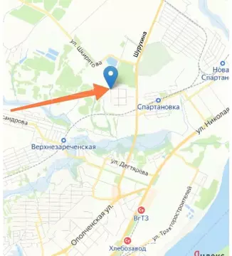 Участок в Волгоградская область, Волгоград пос. Замечетинский, ул. ...