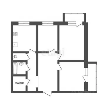 3-к кв. Коми, Ухта ул. Куратова, 4 (62.0 м)