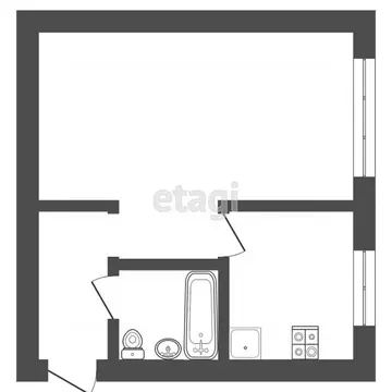 1-к кв. Мордовия, Саранск Пролетарская ул., 44 (30.0 м)
