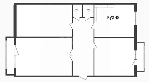 3-к кв. Костромская область, Кострома ул. Шагова, 150А (62.5 м)