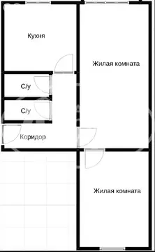 2-комнатная квартира: Чернушка, улица Нефтяников, 10 (44.8 м)