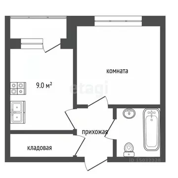1-к кв. Нижегородская область, Выкса ул. Осипенко, 3 (34.0 м)