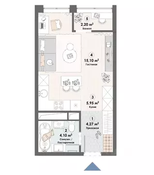 Студия Московская область, Пушкино Надсоновский туп. (31.62 м)
