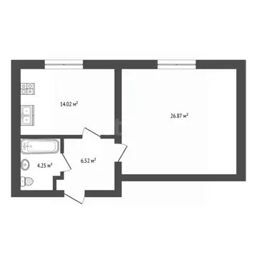 1-к кв. Мордовия, Ковылкино Кооперативная ул., 5 (51.66 м)