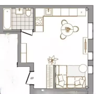 Студия Башкортостан, Уфа ул. Геологов, 53 (28.0 м)