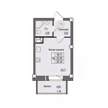 1-к кв. Псковская область, Псковский район, Завеличенская волость, д. ...