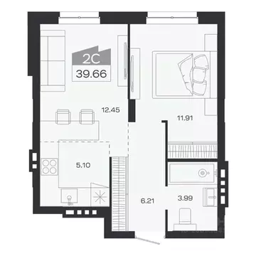 2-к кв. Новосибирская область, Новосибирский район, Краснообск рп ...