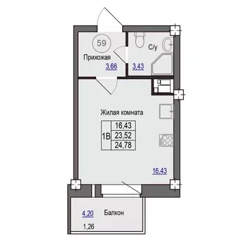 1-к кв. Псковская область, Псковский район, Завеличенская волость, д. ...