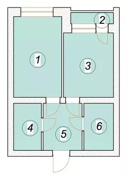 1-к кв. Ульяновская область, Ульяновск Бакинский пер. (49.16 м)