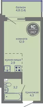 Студия Пермский край, Пермь ш. Космонавтов, 309Ак1 (24.7 м)