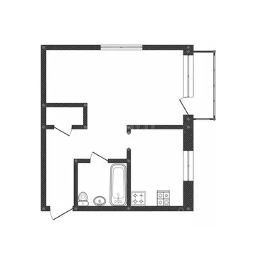1-к кв. Ярославская область, Ярославль просп. Толбухина, 43 (30.9 м)