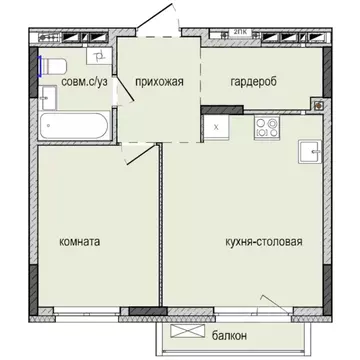 1-к кв. Удмуртия, Ижевск Культбаза жилрайон, 8-й мкр, Ежевика жилой ...