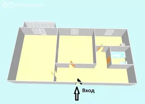 2-комнатная квартира: посёлок городского типа Шахтёрск, улица Мира, ...