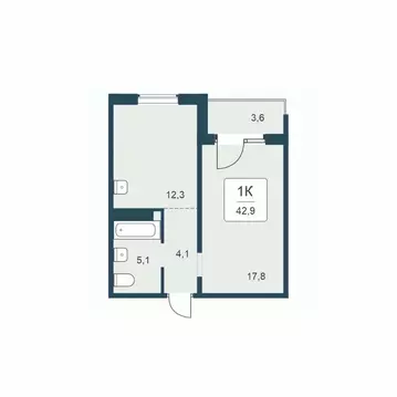 1-к кв. Новосибирская область, Новосибирск Цветной бульвар жилой ...