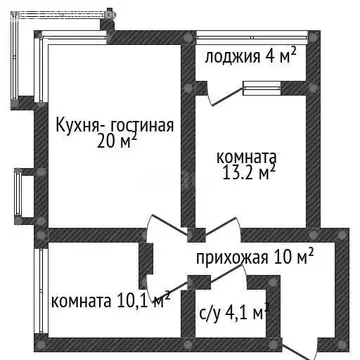 2-комнатная квартира: Краснодар, улица Ивана Беличенко, 86 (61 м)