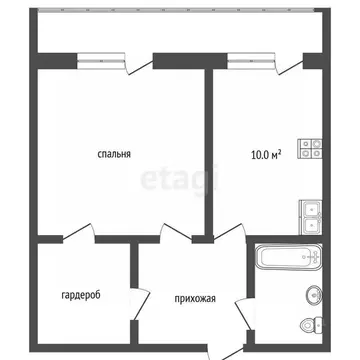 1-к кв. Ростовская область, Аксай ул. Маяковского, 11к2 (32.3 м)