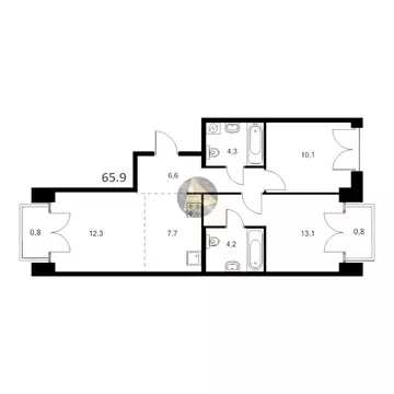 2-комнатная квартира: Санкт-Петербург, набережная Обводного канала, ...
