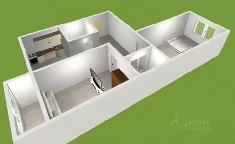 2-к кв. Камчатский край, Петропавловск-Камчатский ул. Академика ...