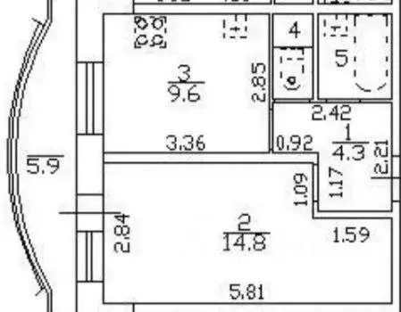 Квартира, 1 комната, 32 м