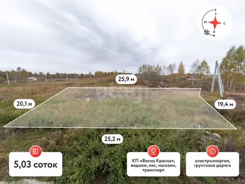 Участок в Тюменская область, Нижнетавдинский муниципальный округ, ...