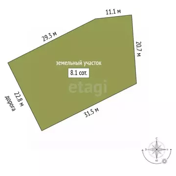 Участок в Ямало-Ненецкий АО, Новый Уренгой Оптимист ДПК, 46 (8.1 сот.)