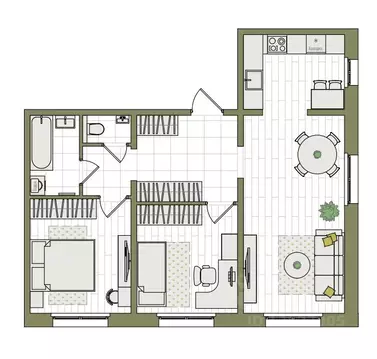 3-к кв. Кировская область, Киров ул. Чистопрудненская, 13А (64.2 м)