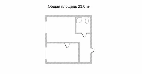 1-комнатная квартира: Вологда, улица Ильюшина, 13 (23 м)