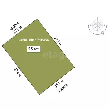 Участок в Кременкуль, аллея Роз (5.5 м)