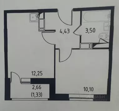 1-к кв. Московская область, Ленинский городской округ, Мисайлово пгт, ...