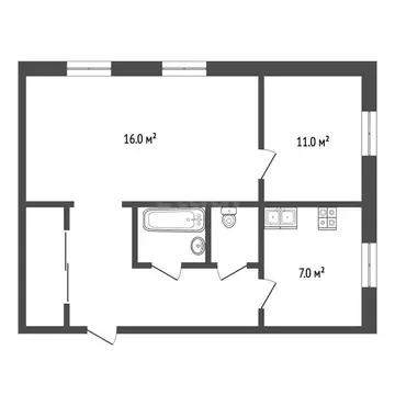 2-комнатная квартира: Омск, микрорайон Московка, улица Константина ...