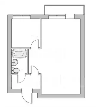 1-комнатная квартира: Большой Камень, улица Карла Маркса, 33 (29.8 м)