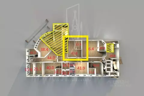 Офис в Свердловская область, Екатеринбург ул. Чайковского, 11 (56 м)