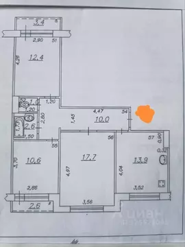 3-к кв. Самарская область, Самара ул. Егорова, 3 (68.0 м)