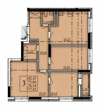 3-к кв. Башкортостан, Уфа Затон-Восточный жилрайон, Паруса жилой ...