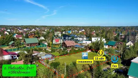 Участок в Санкт-Петербург, Санкт-Петербург, Павловск Звездочка СНТ, ...