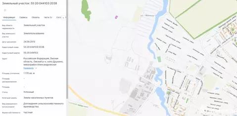 Участок в Омская область, Омский район, с. Дружино, Микрорайон ...