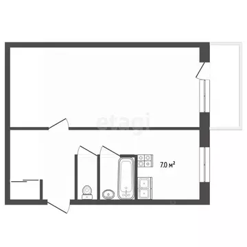 1-к кв. Костромская область, Кострома Малышково мкр, проезд ...