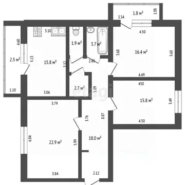 3-к кв. Башкортостан, Стерлитамак Шахтау мкр, ул. Карла Либкнехта, 4Б ...