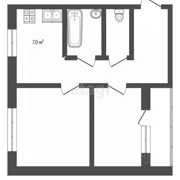 2-к кв. Мордовия, Саранск ул. Пушкина, 16 (50.0 м)