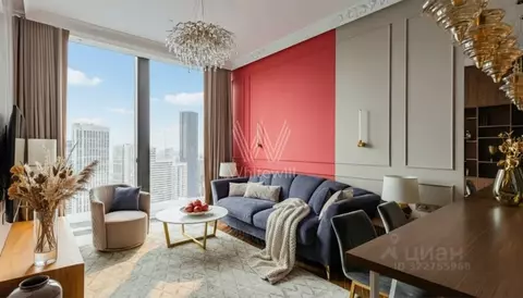 2-к кв. Москва 1-й Красногвардейский проезд, 22с1 (70.0 м)