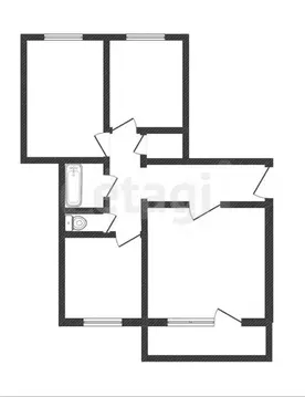 3-комнатная квартира: Абакан, Аскизская улица, 210 (64.6 м)