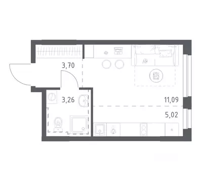 Студия Башкортостан, Уфа Дема жилрайон, Новая Дема жилой комплекс, ...