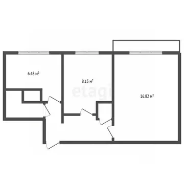 2-к кв. Воронежская область, Воронеж Ростовская ул., 46/4 (41.4 м)