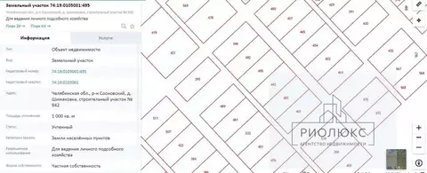 Участок в Челябинская область, Сосновский район, Саккуловское с/пос, ...