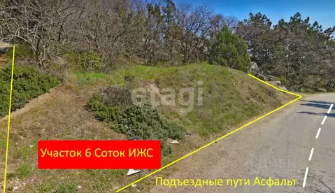 Участок в Крым, Ялта муниципальный округ, Симеиз пгт ул. Советская ...