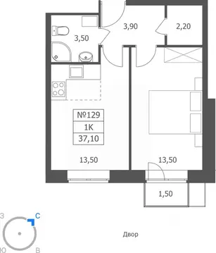 1-к кв. Ярославская область, Ярославль ул. Большая Октябрьская, 85 ...