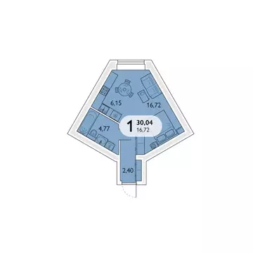 1-к кв. Брянская область, Брянский район, пос. Мичуринский, ...