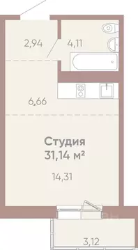 1-к кв. Иркутская область, Иркутск Советская ул., 109/3 (31.14 м)