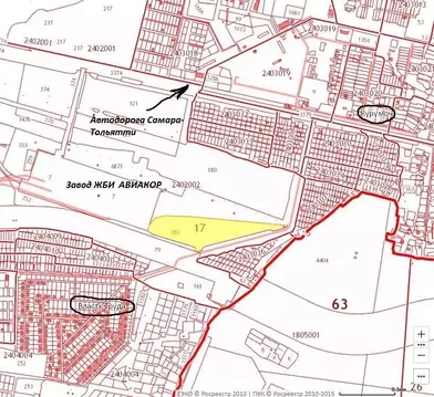 Участок в Самарская область, Волжский район, пос. Власть Труда ...